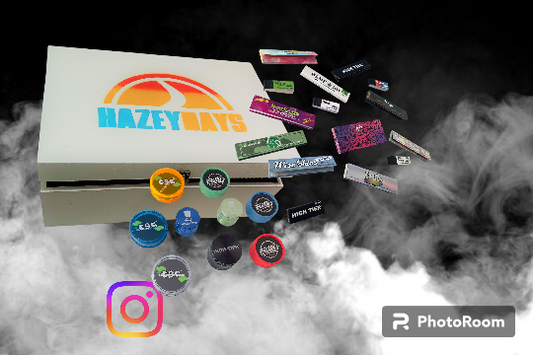 A picture of Hazeydays box with some of their favourite items.