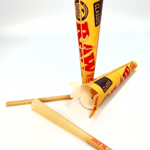 RAW Pre-Rolled Cones with RAW tips